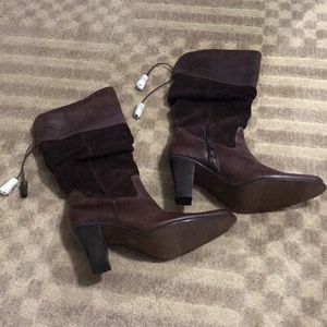 NEW A.N.A leather boots